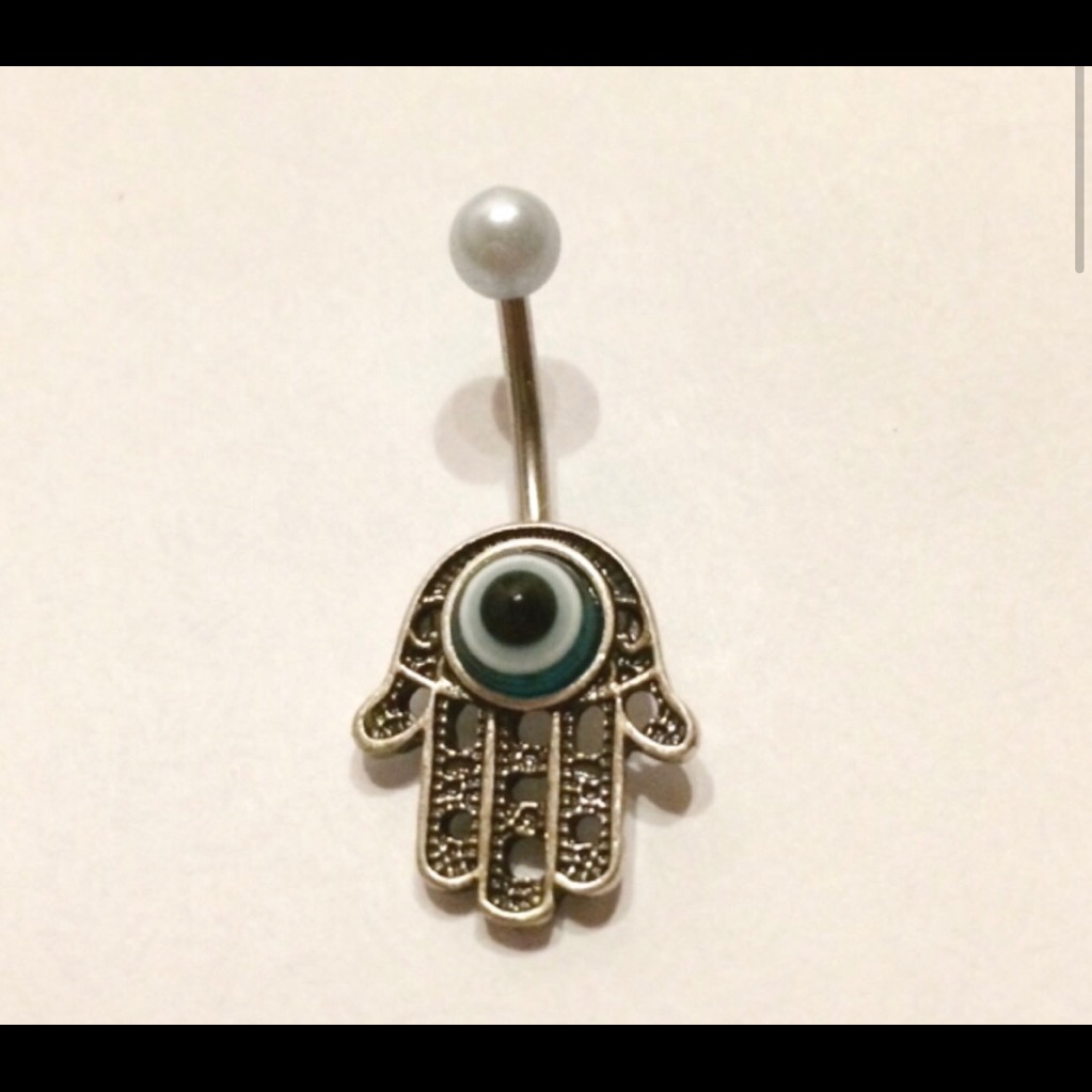 Hamsa Belly Button Ring